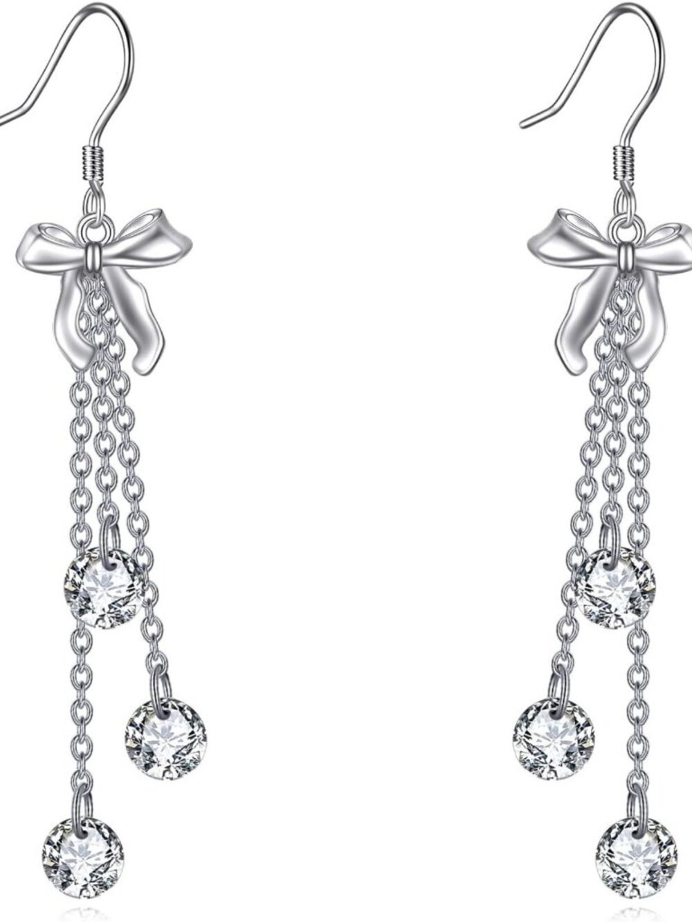 Moonstone & Evil Eye Pull Through Earrings - 925 Sterling Silver Dreamcatcher